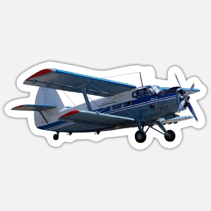 An-2 - Sticker size S (10 x 10 cm) - white matte