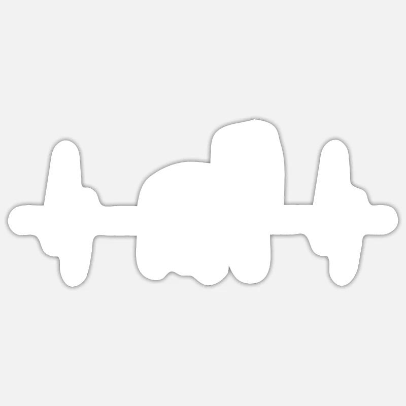 Jack Russel Geschenkidee Sticker Größe S (10 x 10 cm)