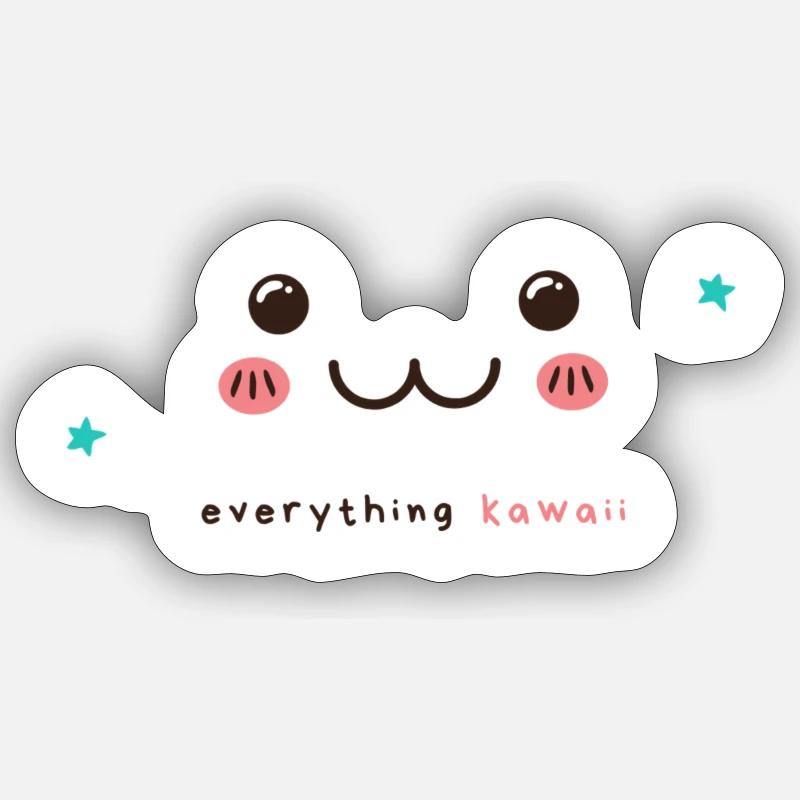 Everything kawaii - Sticker size S (10 x 10 cm) - white matte
