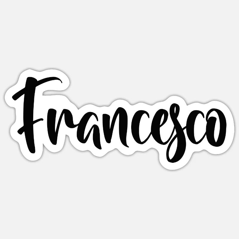 Francesco - Sticker size S (10 x 10 cm) - white matte