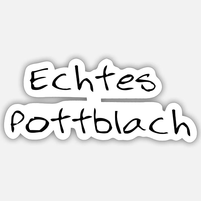 echtespottblach - Sticker Größe S (10 x 10 cm) - Mattweiß