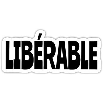 libérable - Sticker taille S (10 x 10 cm) - blanc mat - Devant