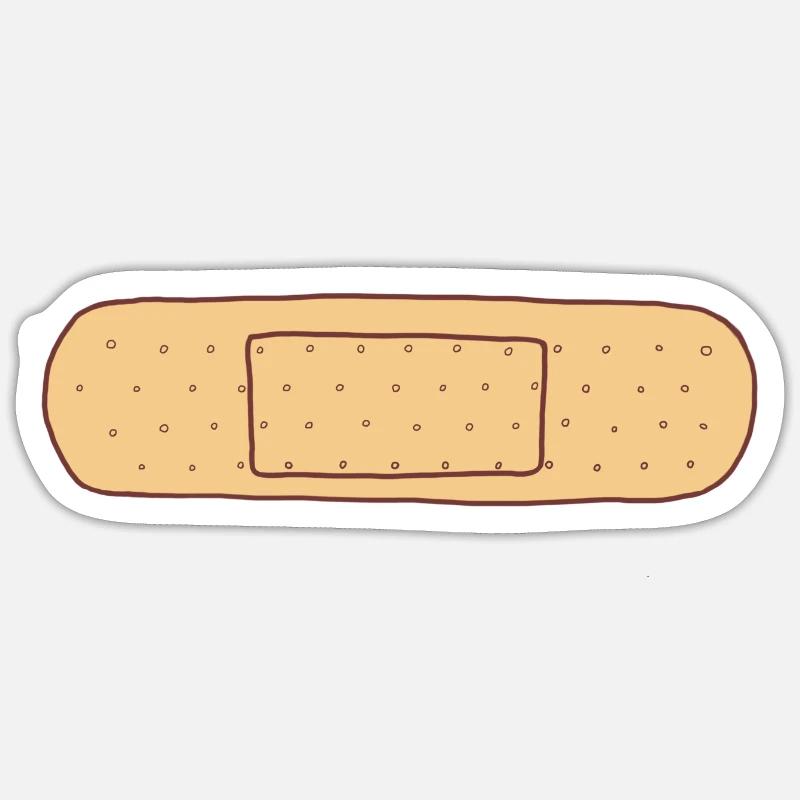 Extrem klebriges Pflaster - Sticker Größe S (10 x 10 cm) - Mattweiß
