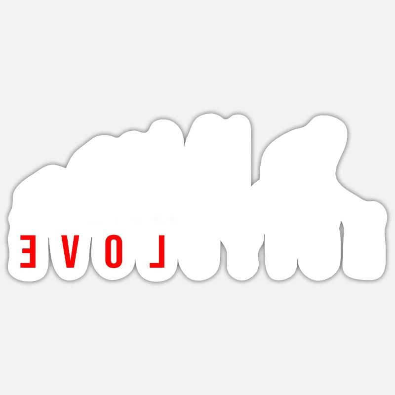 Die Evolution des Hockey Feldhockey als Geschenk - Sticker Größe S (10 x 10 cm) - Mattweiß