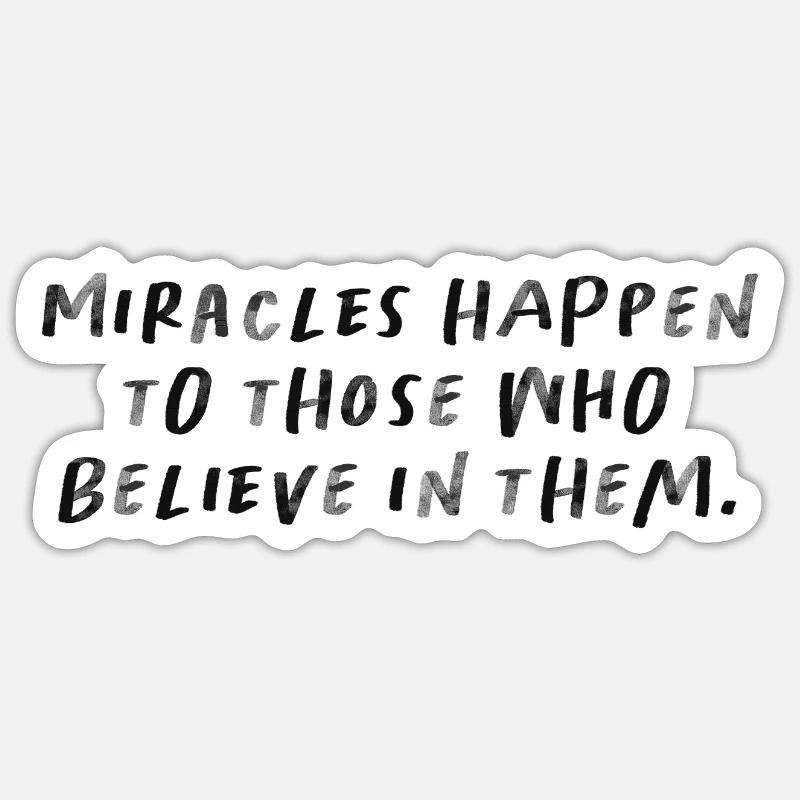 Miracles Lapins Taux de motivation - Sticker taille S (10 x 10 cm) - blanc mat