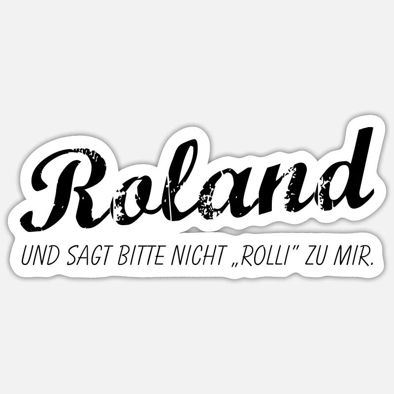 Roland versus Rolli Sticker Größe S (10 x 10 cm)