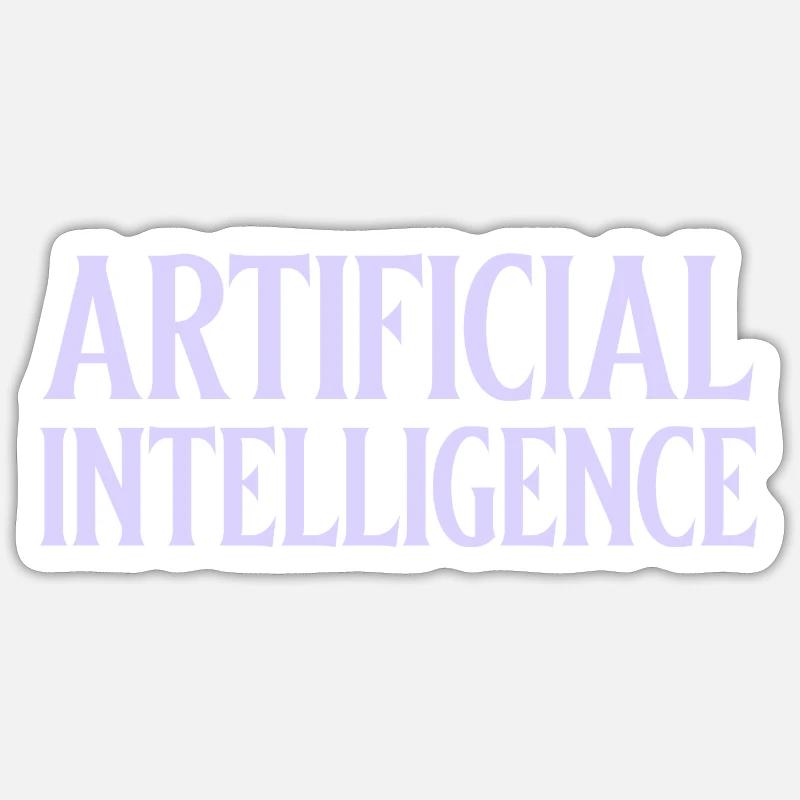 Artificial intelligence - Sticker size S (10 x 10 cm) - white matte