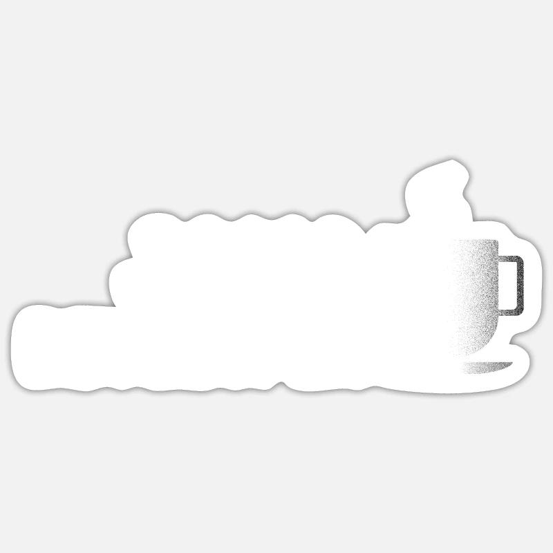 Java Developer Coffee Kaffee - Sticker Größe S (10 x 10 cm) - Mattweiß