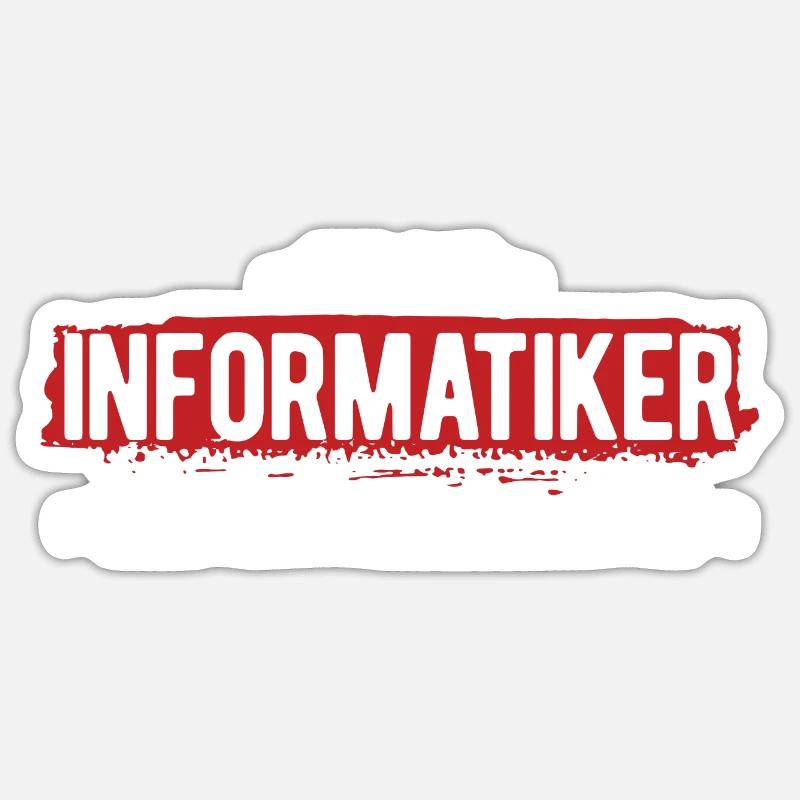 Informatik Informatiker Programmierer Sticker Größe S (10 x 10 cm)