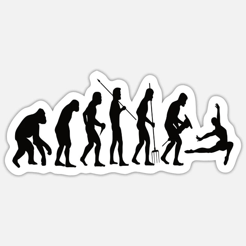 Ballet Dancer Evolution Dance Ballerina Dance Class Sticker size S (10 x 10 cm)
