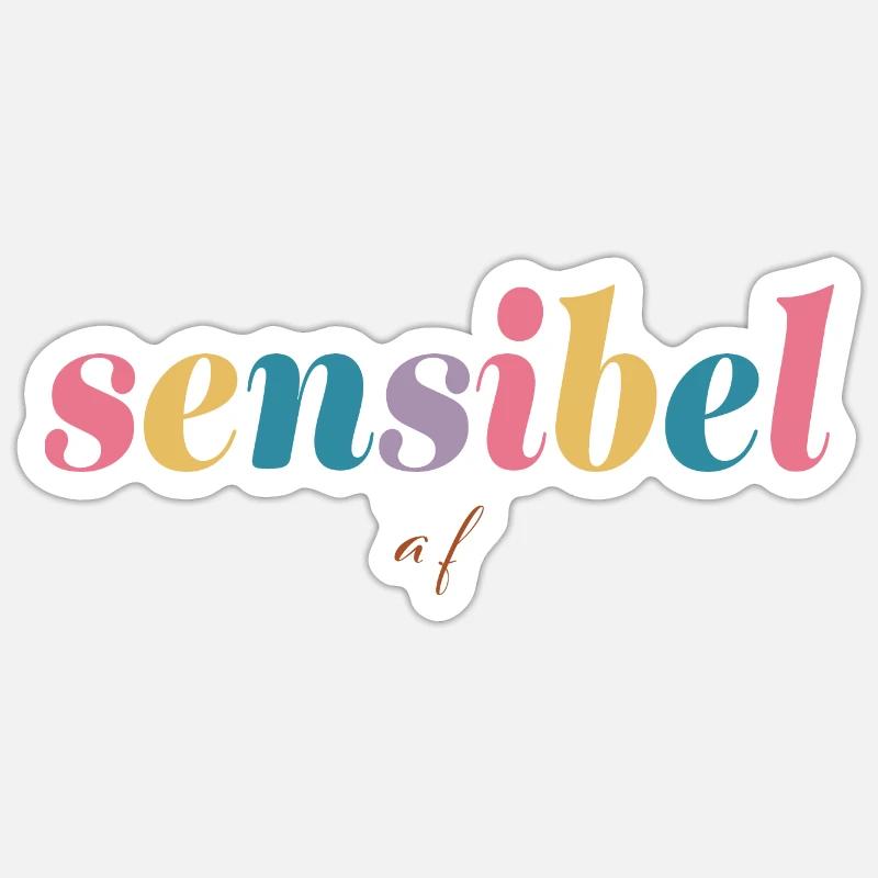 Sensible af Sticker taille S (10 x 10 cm)