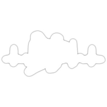 Handball Kinder Herzschlag Handballer - Sticker Größe S (10 x 10 cm) - Mattweiß - Vorne