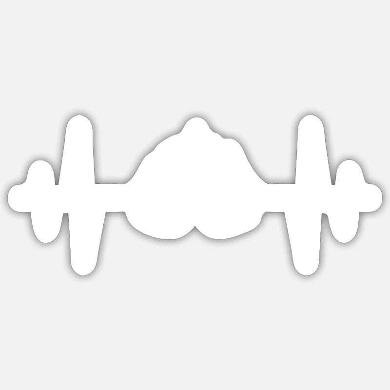 ski goggles frequency Sticker size S (10 x 10 cm)