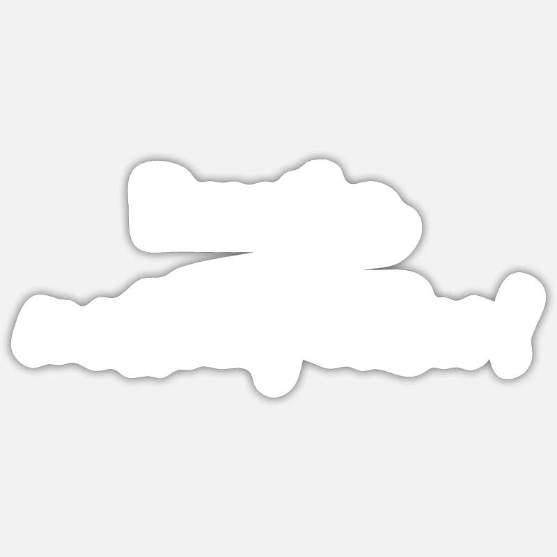 T-shirt męski - Sticker taille S (10 x 10 cm) - blanc mat