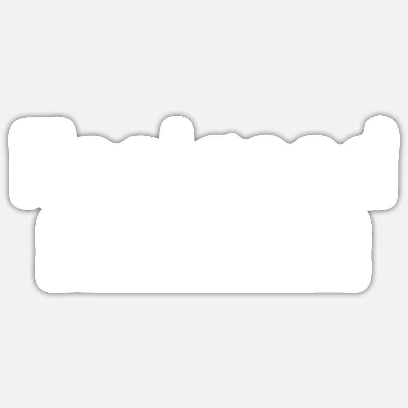 Feelgood Managerin Tshirt - Sticker Größe S (10 x 10 cm) - Mattweiß