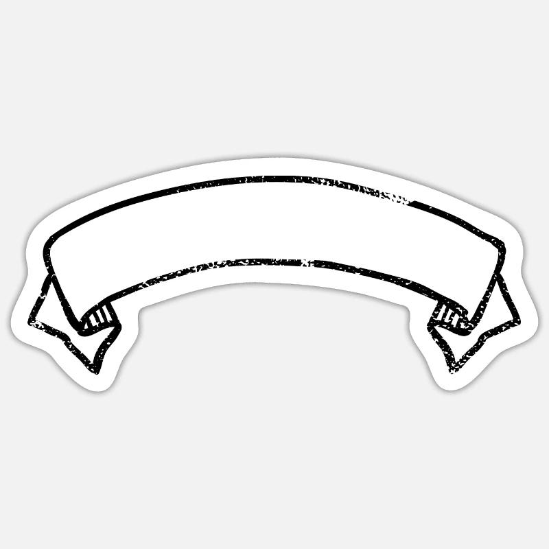 Banner - Sticker Größe S (10 x 10 cm) - Mattweiß
