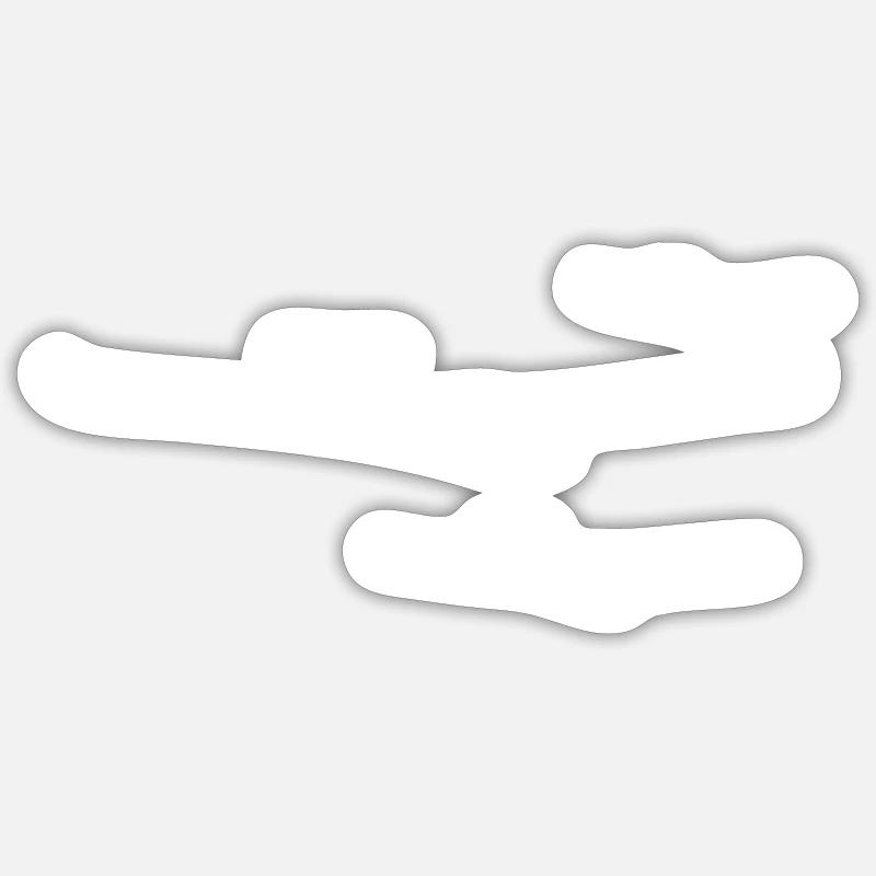 Glider Gliding Gliding Glider Sticker size S (10 x 10 cm)