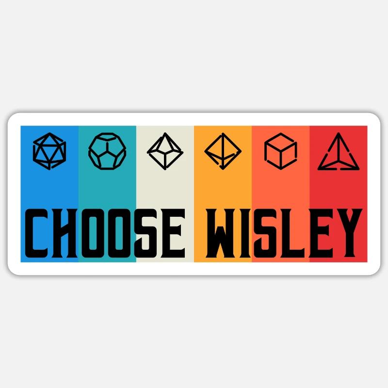 Choose wisely Dice Tabletop Board Games - Sticker size S (10 x 10 cm) - white matte