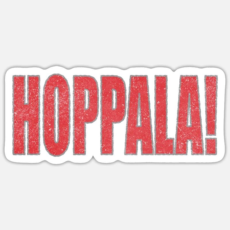 Hoppala - uups! - Sticker taille S (10 x 10 cm) - blanc mat