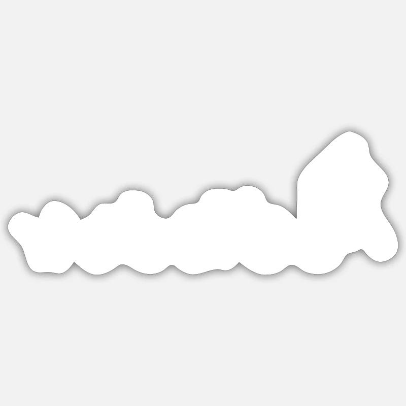 BMX Evolution - Sticker size S (10 x 10 cm) - white matte