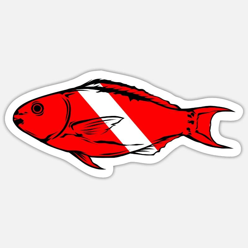 Papegøjefisk af Scuba.Style Sticker størrelse S (10 x 10 cm)