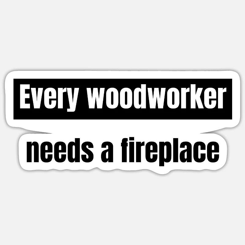 carpenter quotes tshirts fun - Sticker size S (10 x 10 cm) - white matte