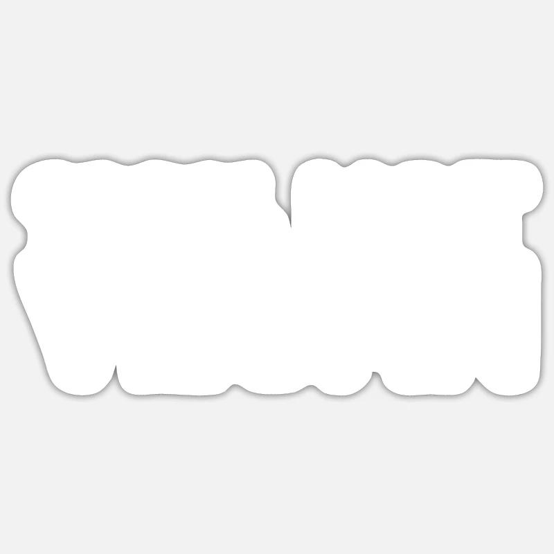 100% pas végétalien Sticker taille S (10 x 10 cm)