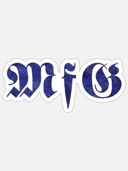 Mit freundlichen Grüßen - Sticker Größe S (10 x 10 cm) - Mattweiß