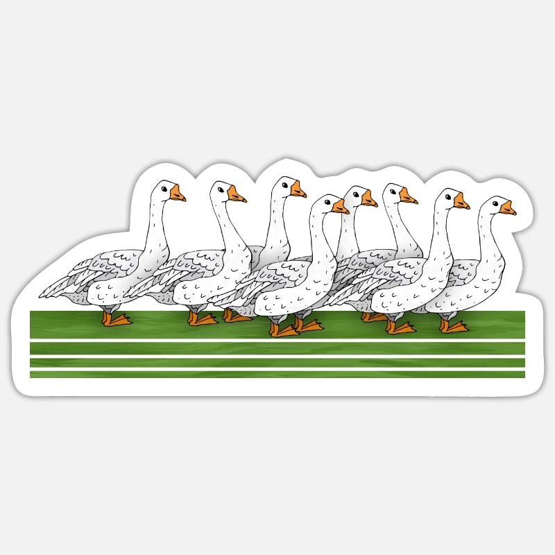 Gänse Sticker Größe S (10 x 10 cm)
