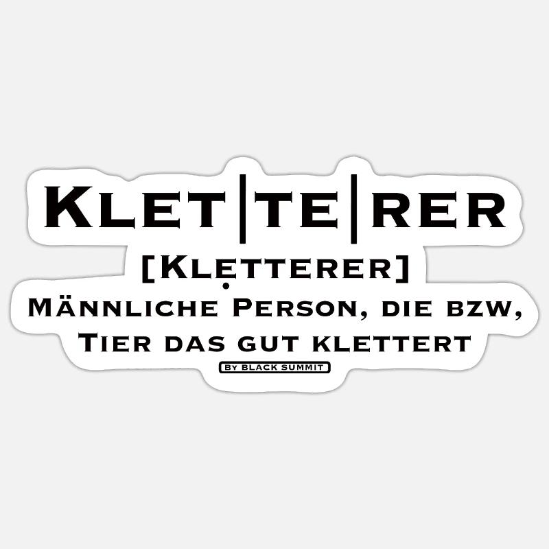 Kletterer Sticker Größe S (10 x 10 cm)