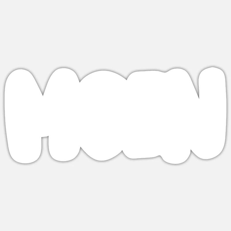 MOIN - Sticker Größe S (10 x 10 cm) - Mattweiß