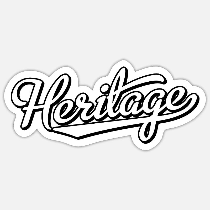 Heritage - Sticker size S (10 x 10 cm) - white matte