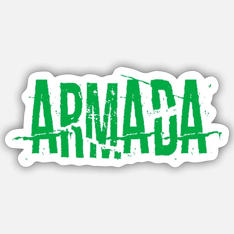 Armada - Sticker taille S (10 x 10 cm) - blanc mat
