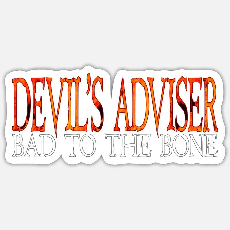 Devils adviser Sticker size S (10 x 10 cm)