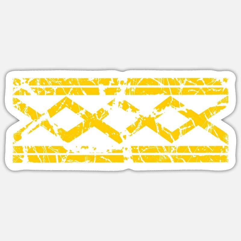 Modèle West Midlands - Sticker taille S (10 x 10 cm) - blanc mat