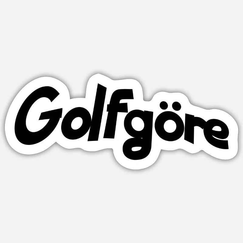 Golfgöre - Sticker taille S (10 x 10 cm) - blanc mat