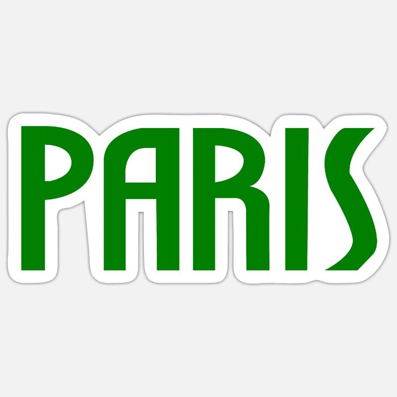 Paris - Sticker Größe S (10 x 10 cm) - Mattweiß