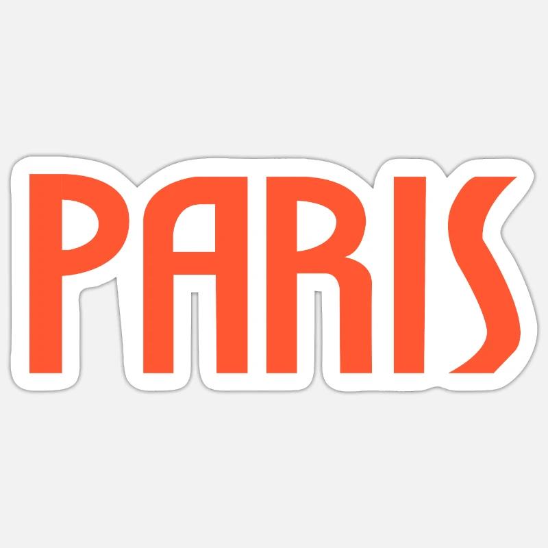 Paris - Sticker size S (10 x 10 cm) - white matte