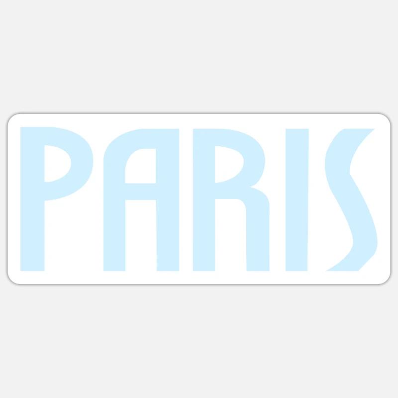 Paris - Sticker size S (10 x 10 cm) - white matte