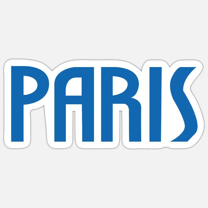 Paris - Sticker Größe S (10 x 10 cm) - Mattweiß