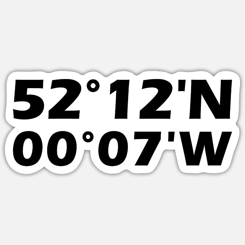 Cambridge Coordinates Sticker size S (10 x 10 cm)