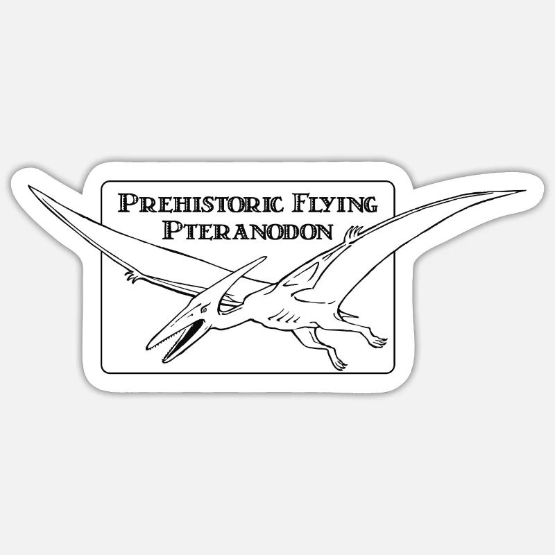 Ptéranodon ptéranodon ptérosaure, conçu par Mondwinkel Sticker taille S (10 x 10 cm)