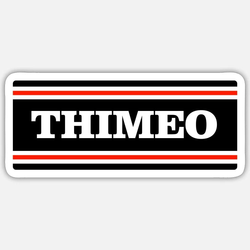 THIMEO - Sticker taille S (10 x 10 cm) - blanc mat