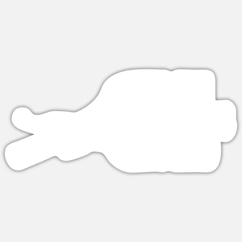 Real men shift gears left hand Sticker size S (10 x 10 cm)