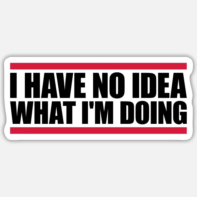 Aucune idée Sticker taille S (10 x 10 cm)