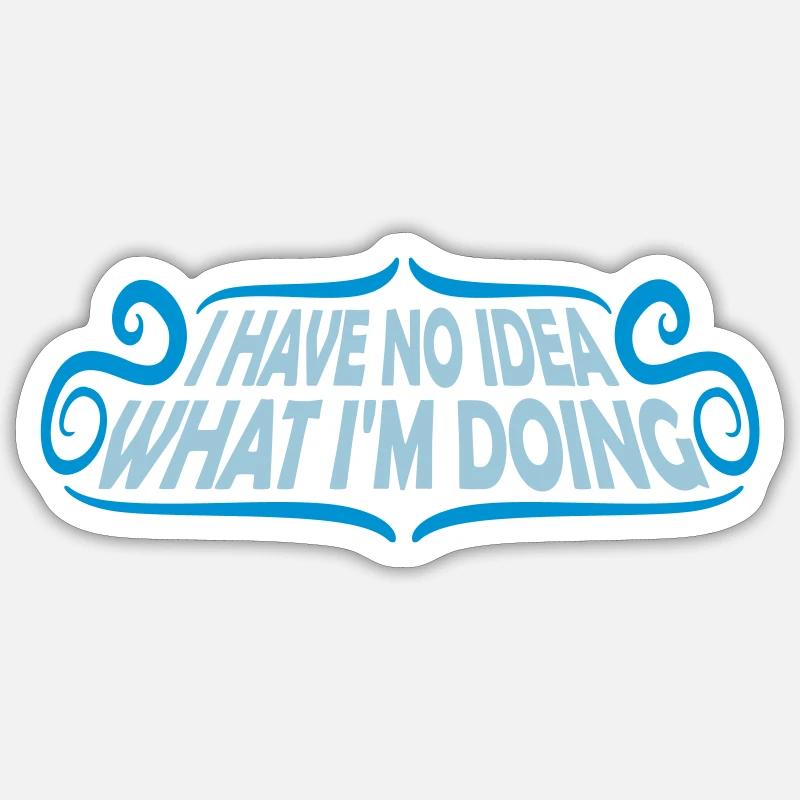 Aucune idée - Sticker taille S (10 x 10 cm) - blanc mat