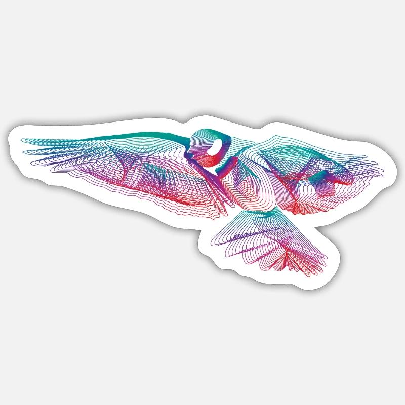 Vogel Sticker Größe S (10 x 10 cm)