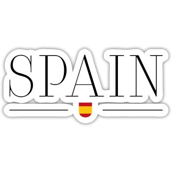 Spain - Sticker size S (10 x 10 cm) - white matte - Front