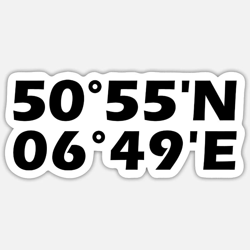 Cheeky coordinates Sticker size S (10 x 10 cm)