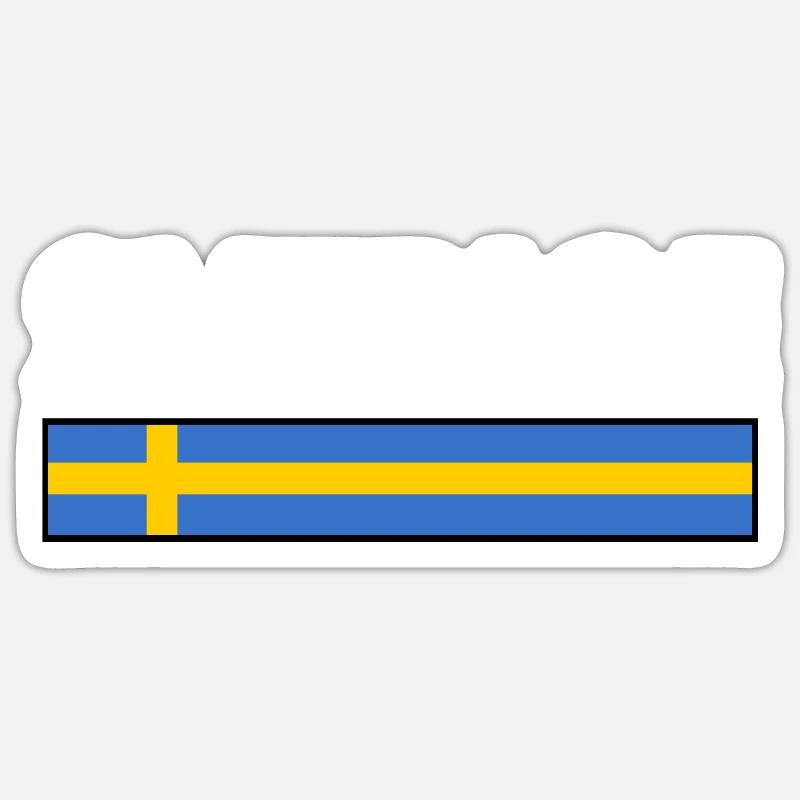 Sverige - Sticker Größe S (10 x 10 cm) - Mattweiß